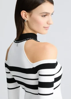 Liu Jo Pull rayé à clous|Femme Mailles
