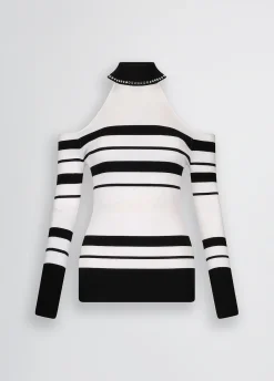 Liu Jo Pull rayé à clous|Femme Mailles
