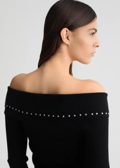 Liu Jo Pull zippé et clous|Femme Mailles