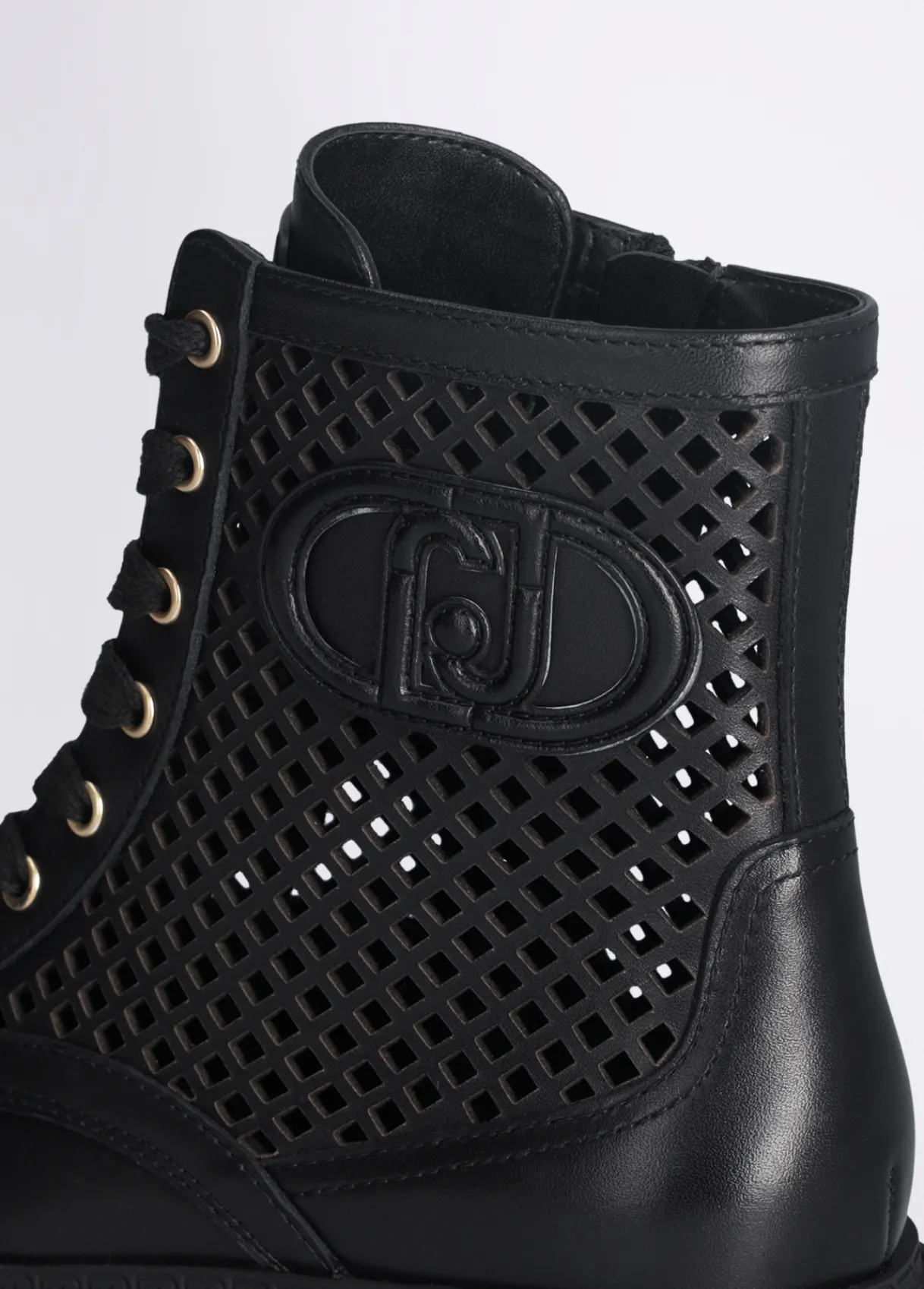 Liu Jo Rangers en cuir ajouré|Femme Bottes Et Bottines