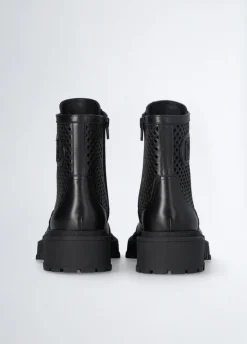 Liu Jo Rangers en cuir ajouré|Femme Bottes Et Bottines