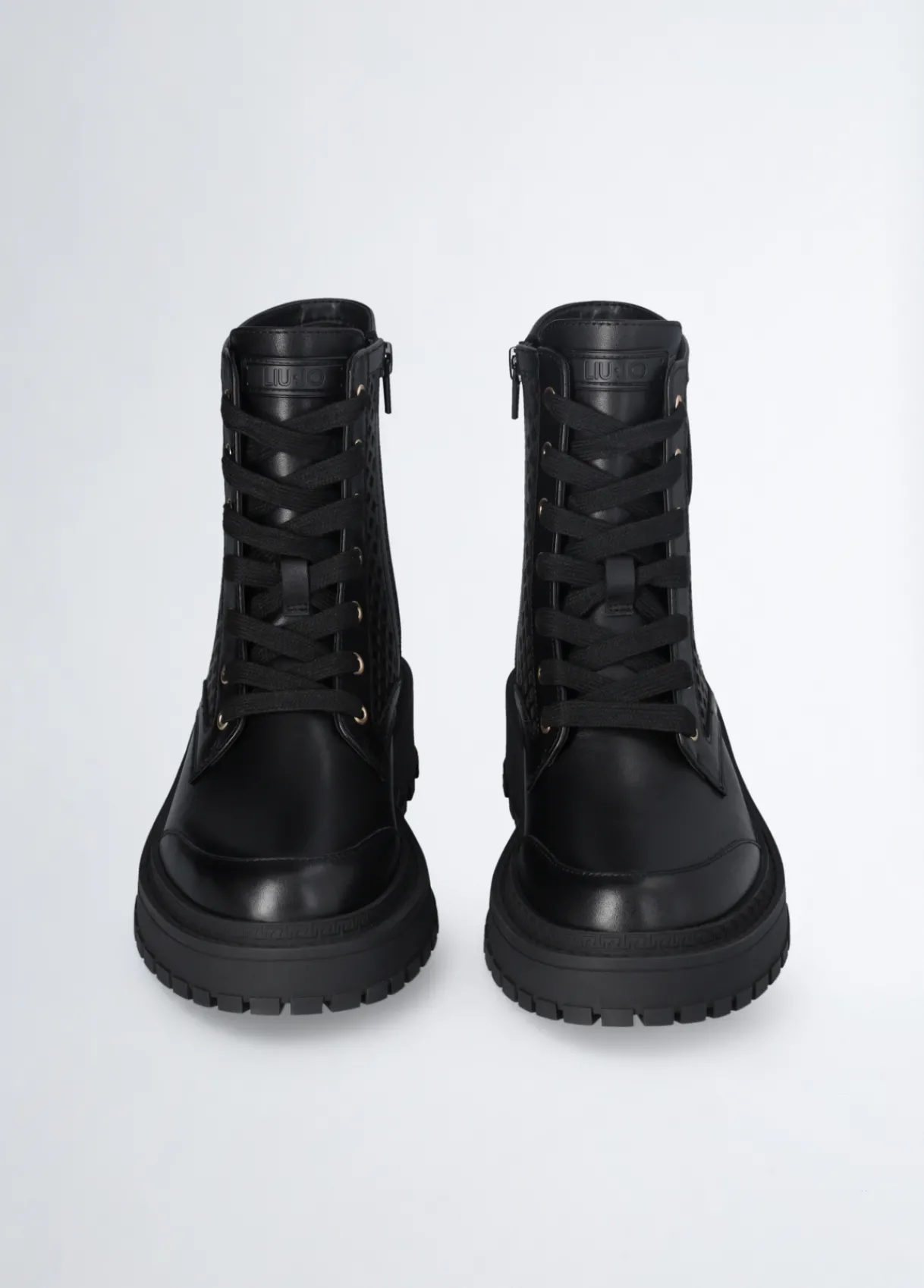 Liu Jo Rangers en cuir ajouré|Femme Bottes Et Bottines