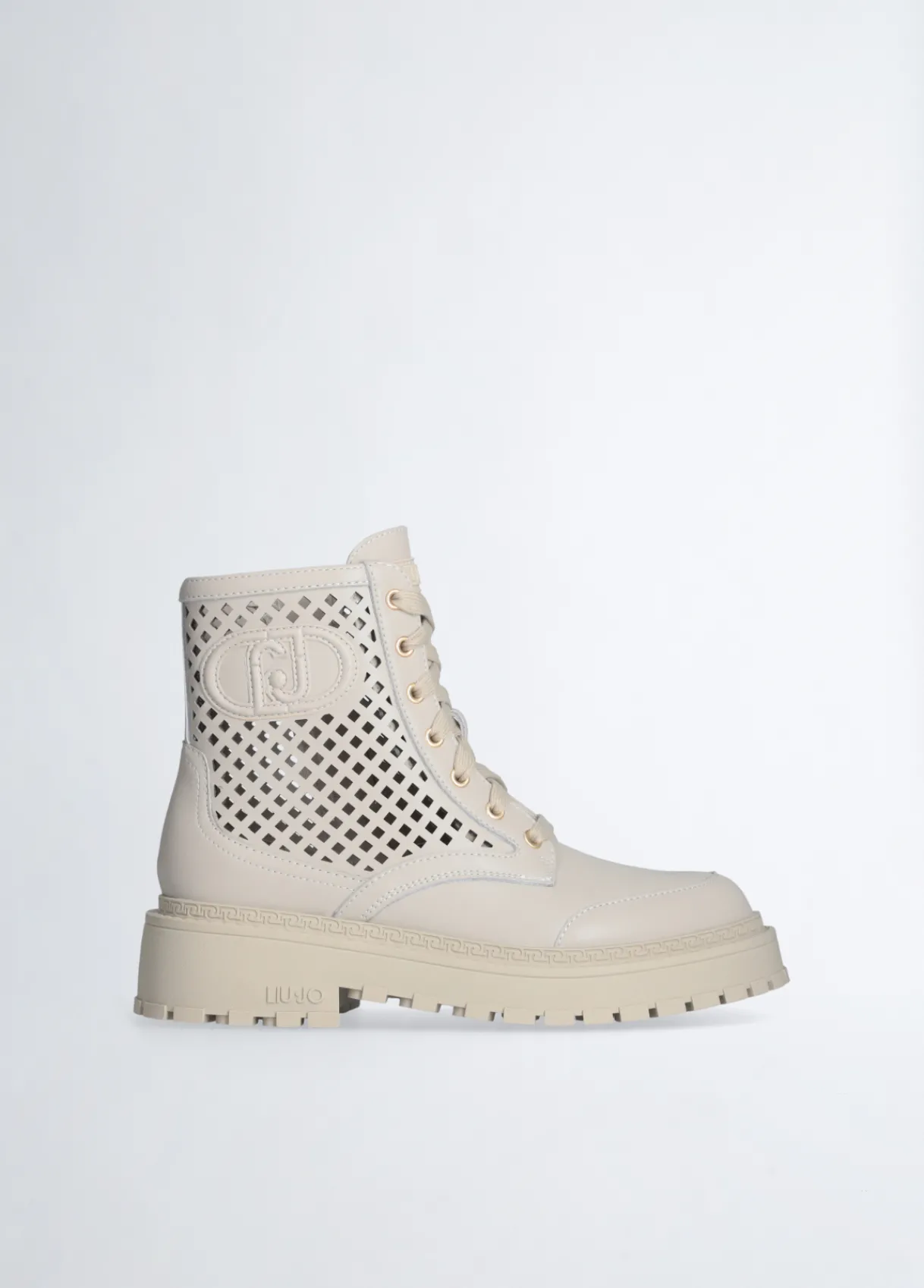 Liu Jo Rangers en cuir ajouré|Femme Bottes Et Bottines