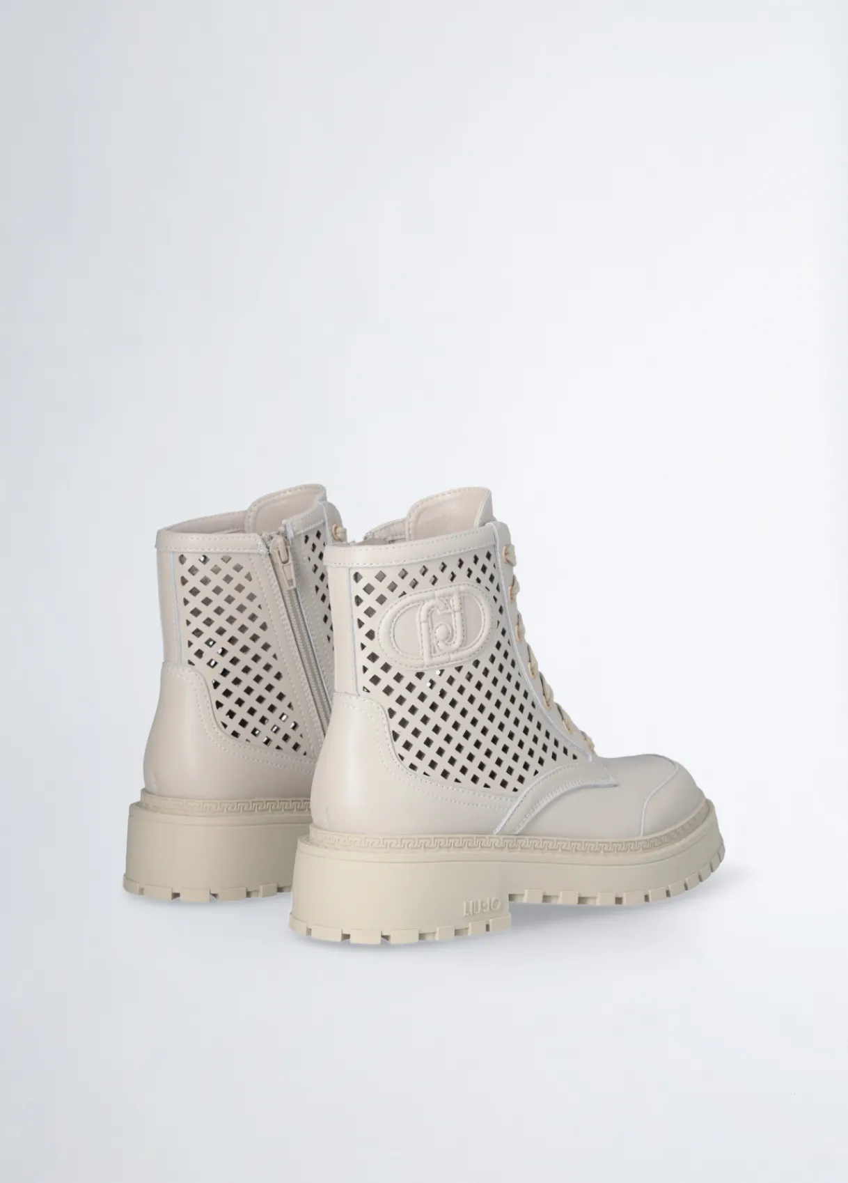 Liu Jo Rangers en cuir ajouré|Femme Bottes Et Bottines