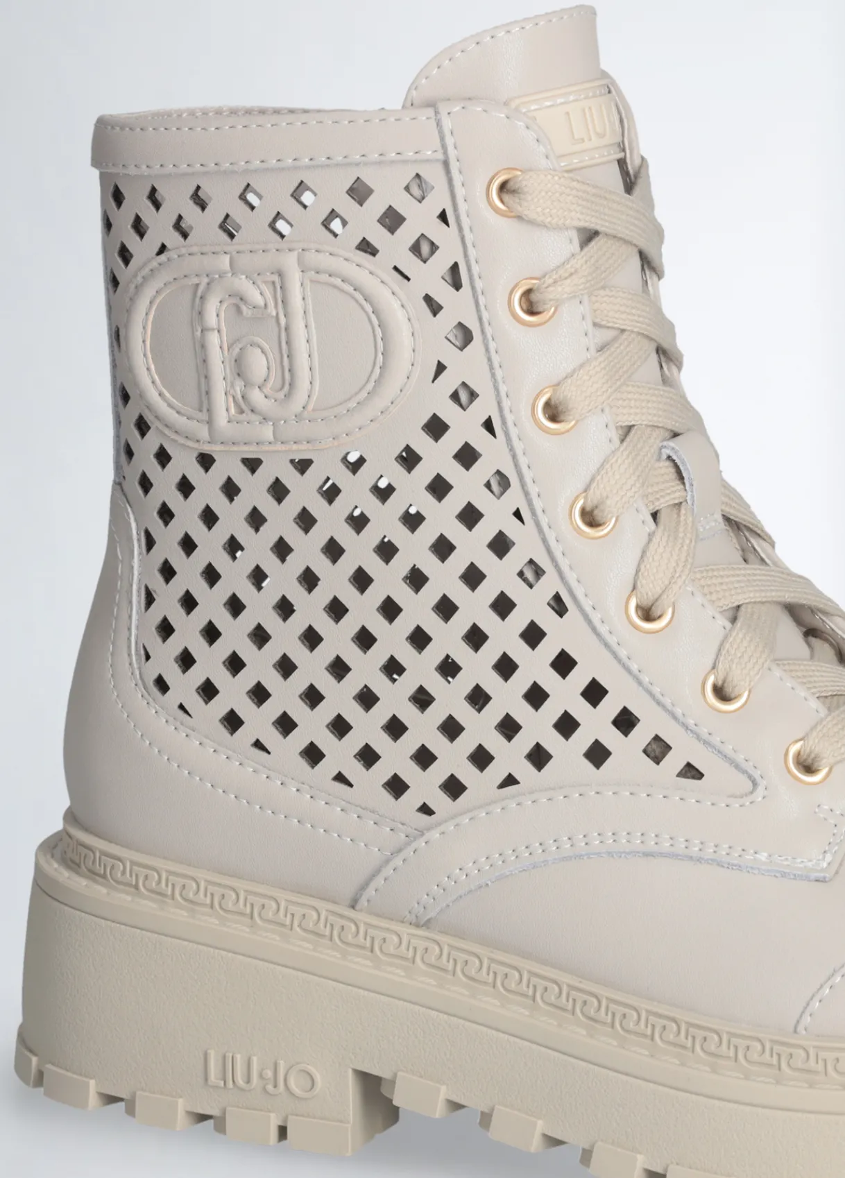 Liu Jo Rangers en cuir ajouré|Femme Bottes Et Bottines