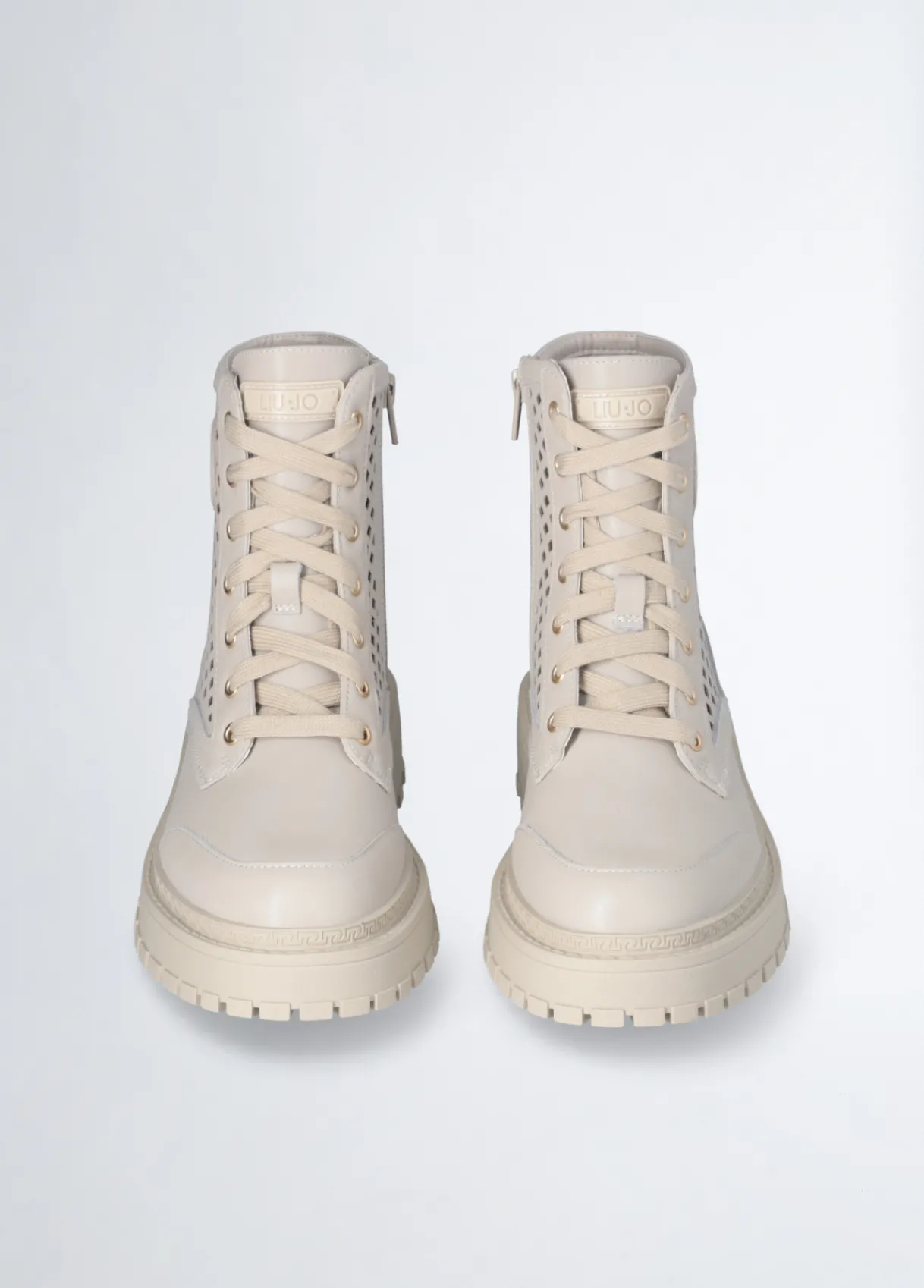 Liu Jo Rangers en cuir ajouré|Femme Bottes Et Bottines
