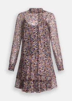 Liu Jo Robe à fleurs en mousseline de soie|Femme Robes