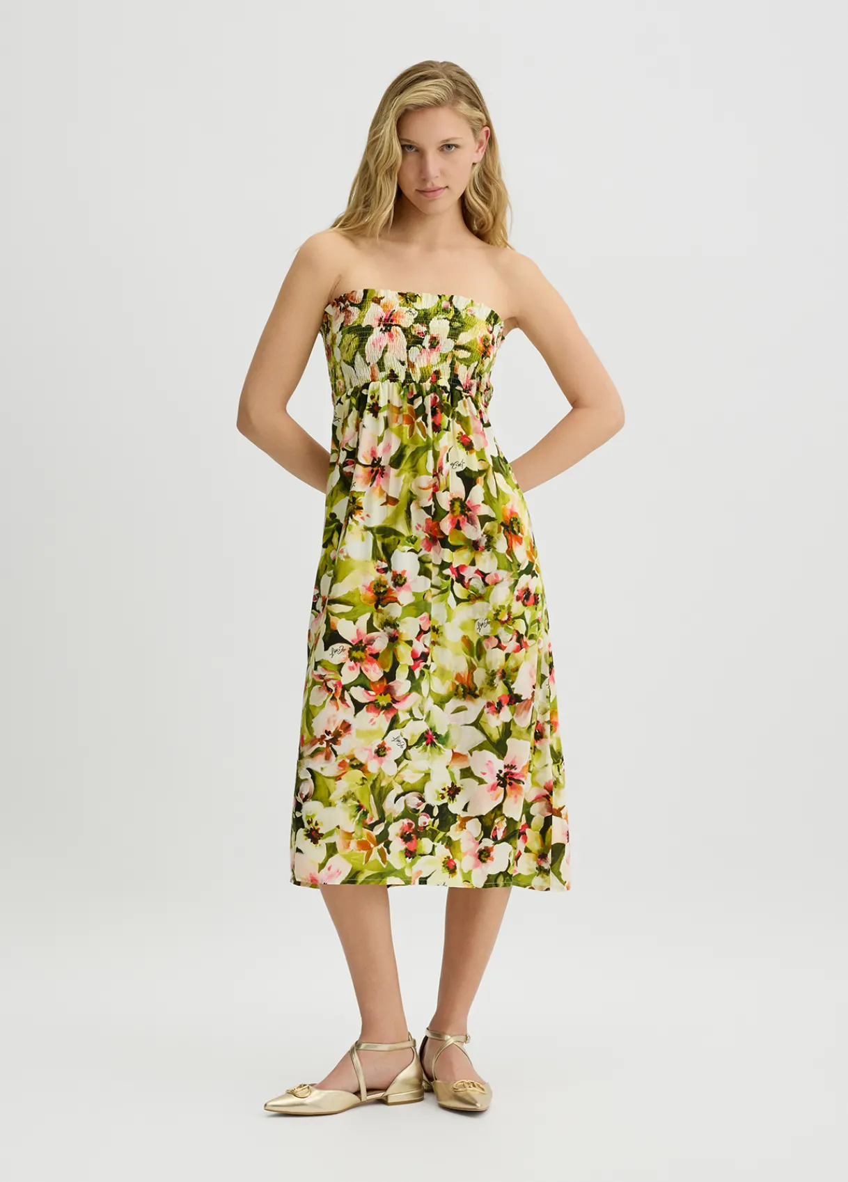 Liu Jo Robe à imprimé floral|Femme Mode Plage|Jupes