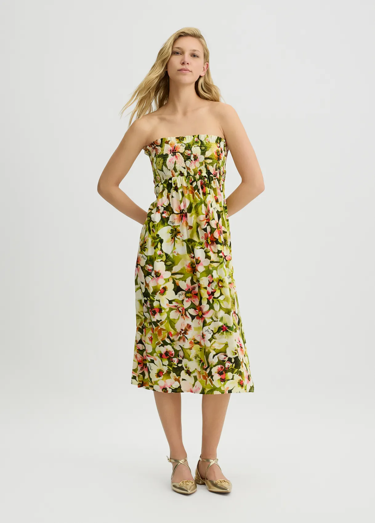 Liu Jo Robe à imprimé floral|Femme Mode Plage|Jupes