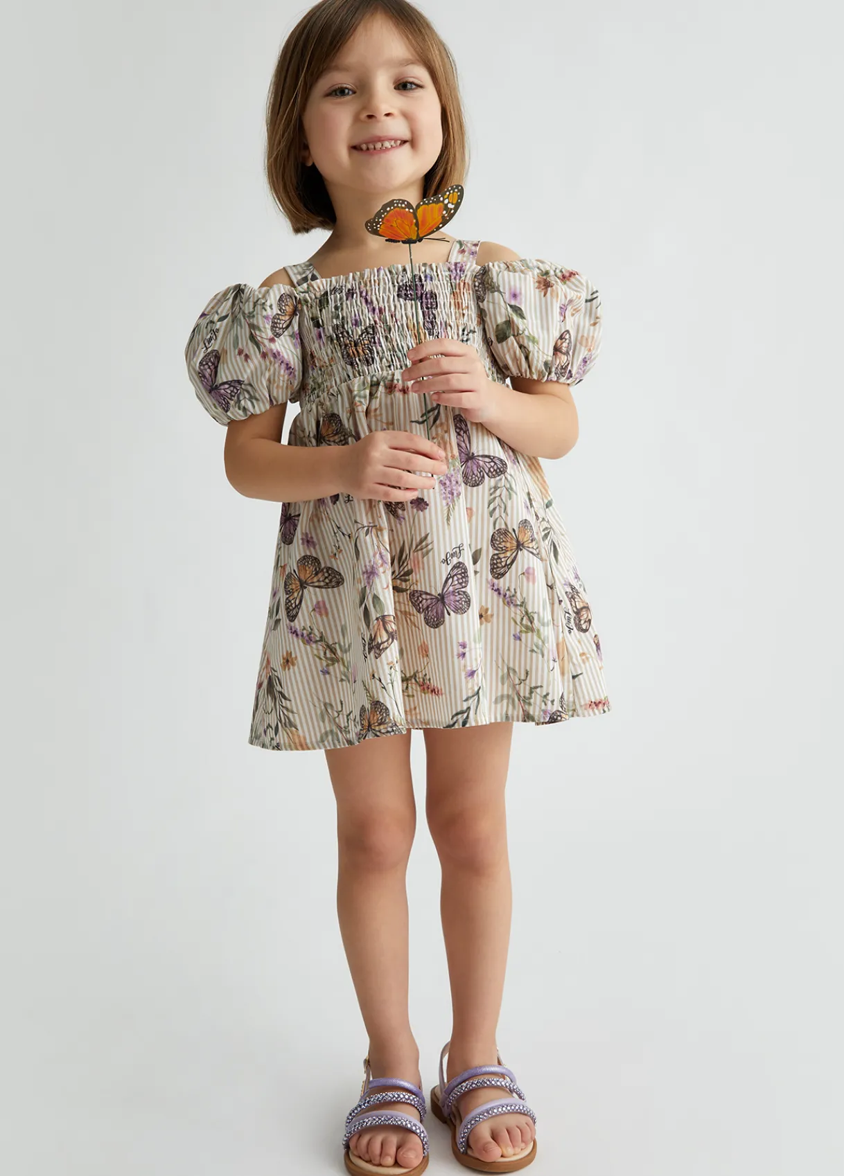 Liu Jo Robe à rayures avec imprimé|Enfant Robes & Combinaisons