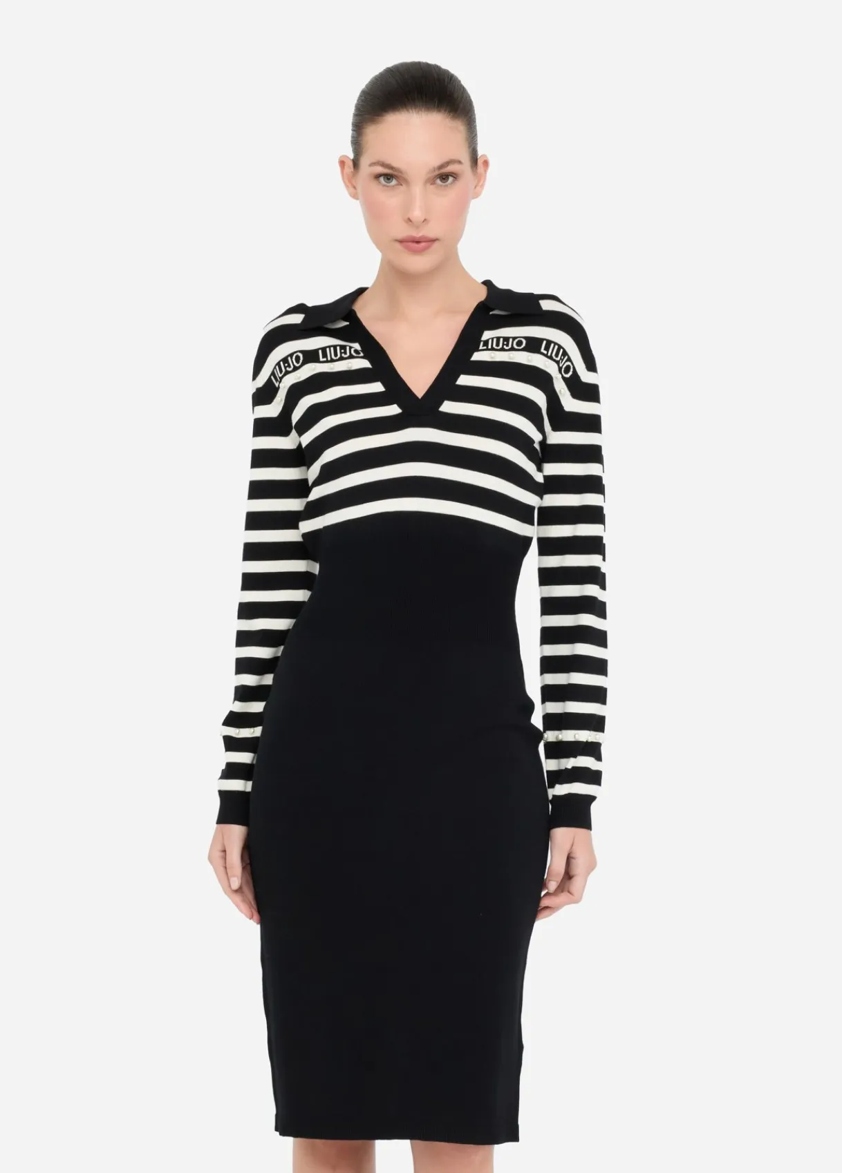 Liu Jo Robe à rayures en maille|Femme Vêtements De Sport|Robes