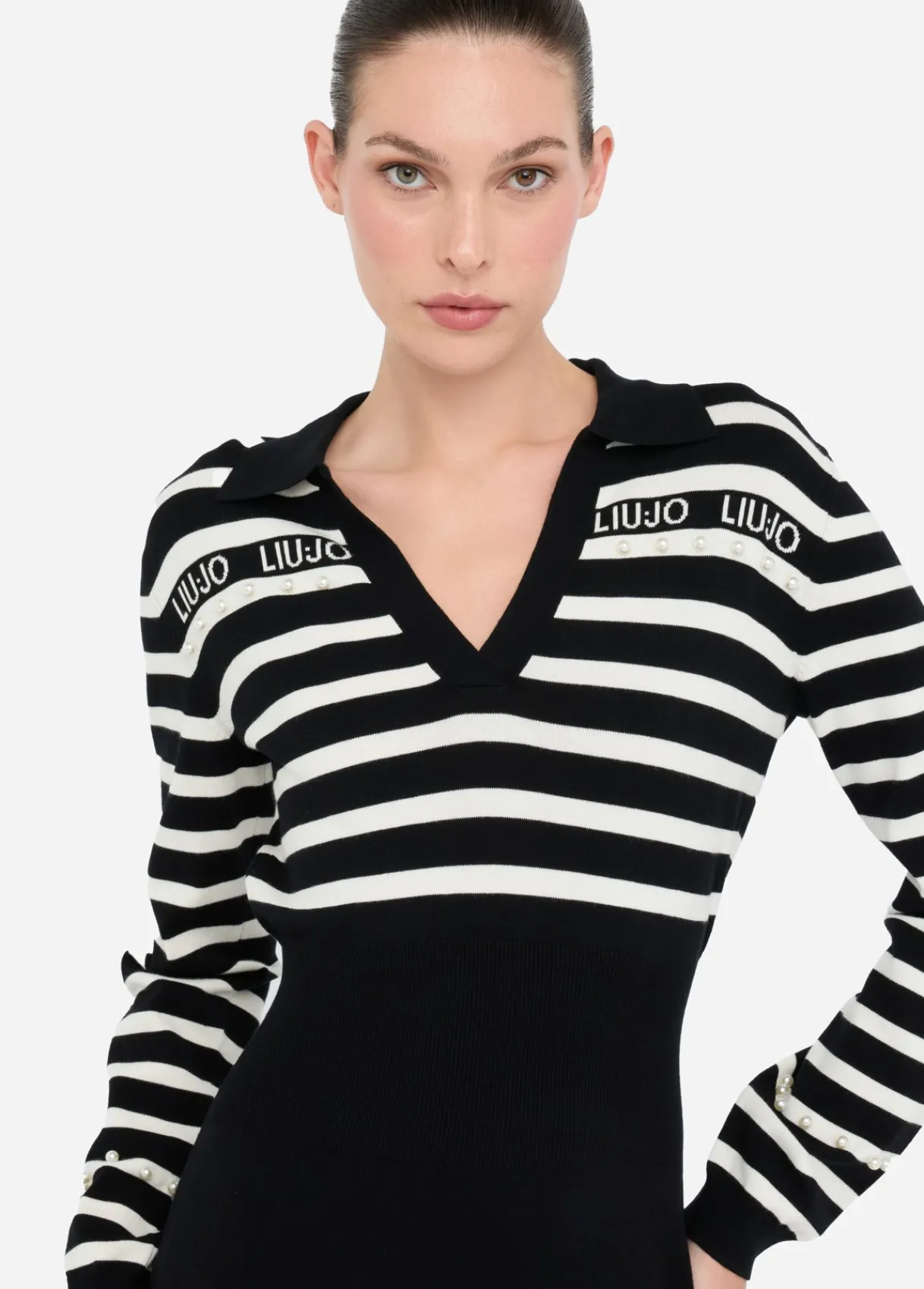 Liu Jo Robe à rayures en maille|Femme Vêtements De Sport|Robes
