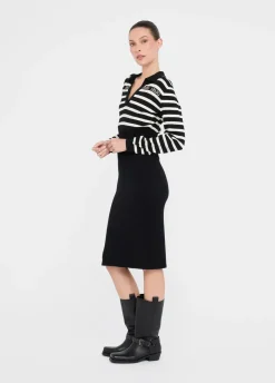 Liu Jo Robe à rayures en maille|Femme Vêtements De Sport|Robes