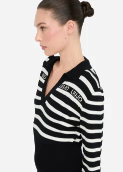 Liu Jo Robe à rayures en maille|Femme Vêtements De Sport|Robes