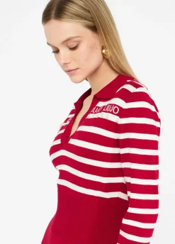 Liu Jo Robe à rayures en maille|Femme Vêtements De Sport|Robes