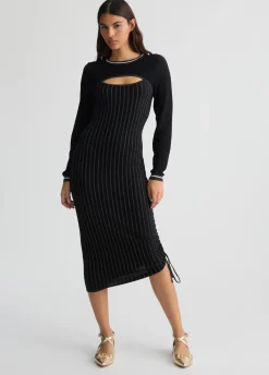 Liu Jo Robe asymétrique en maille|Femme Mailles|Robes
