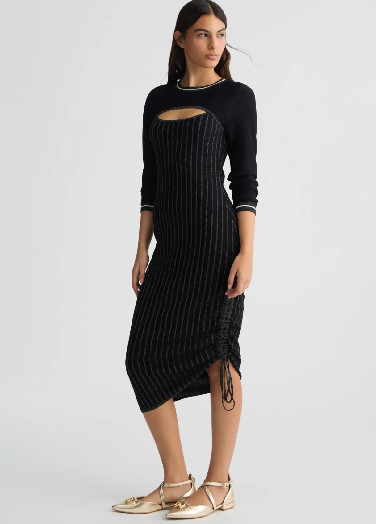 Liu Jo Robe asymétrique en maille|Femme Mailles|Robes