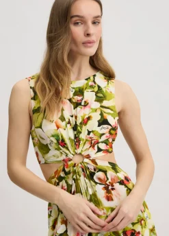 Liu Jo Robe avec imprimé à fleurs|Femme Mode Plage|Robes