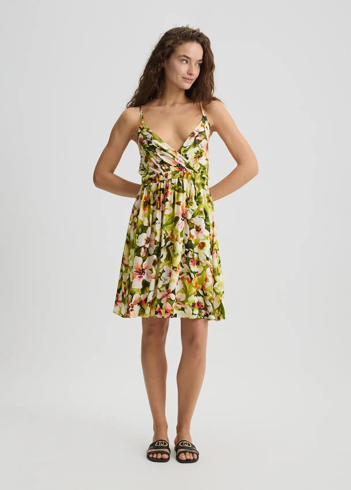 Liu Jo Robe avec imprimé à fleurs|Femme Mode Plage|Robes