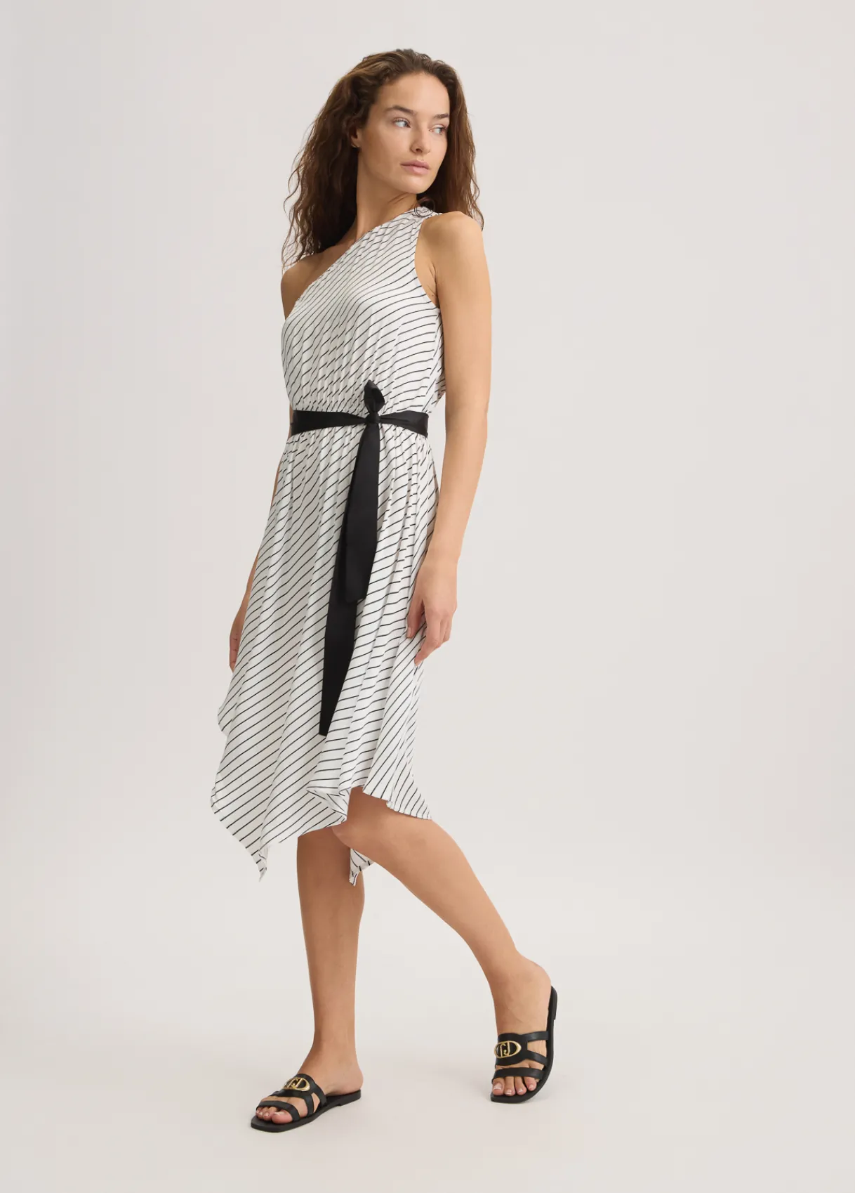 Liu Jo Robe avec imprimé à rayures|Femme Mode Plage|Robes
