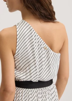 Liu Jo Robe avec imprimé à rayures|Femme Mode Plage|Robes