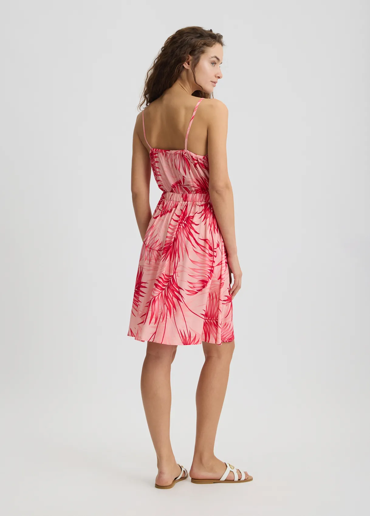 Liu Jo Robe avec imprimé palmier|Femme Mode Plage|Robes