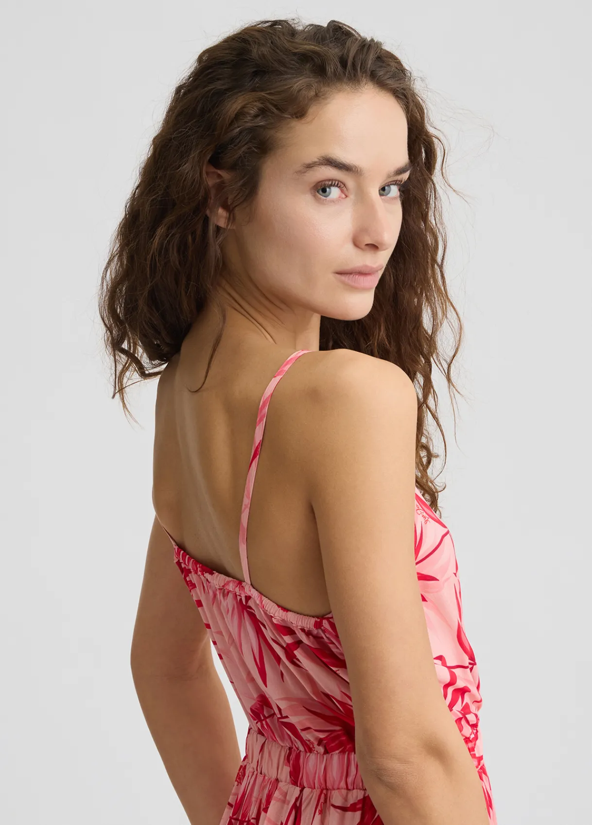 Liu Jo Robe avec imprimé palmier|Femme Mode Plage|Robes