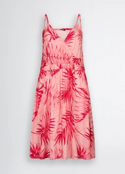 Liu Jo Robe avec imprimé palmier|Femme Mode Plage|Robes