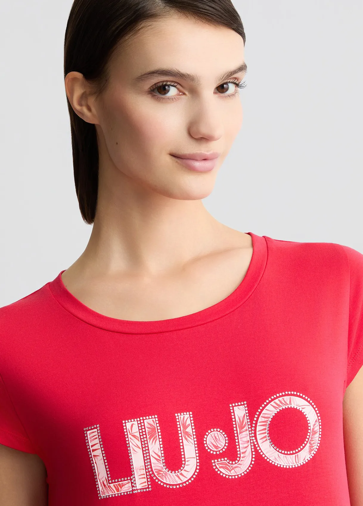Liu Jo Robe avec logo et strass|Femme Mode Plage|Robes