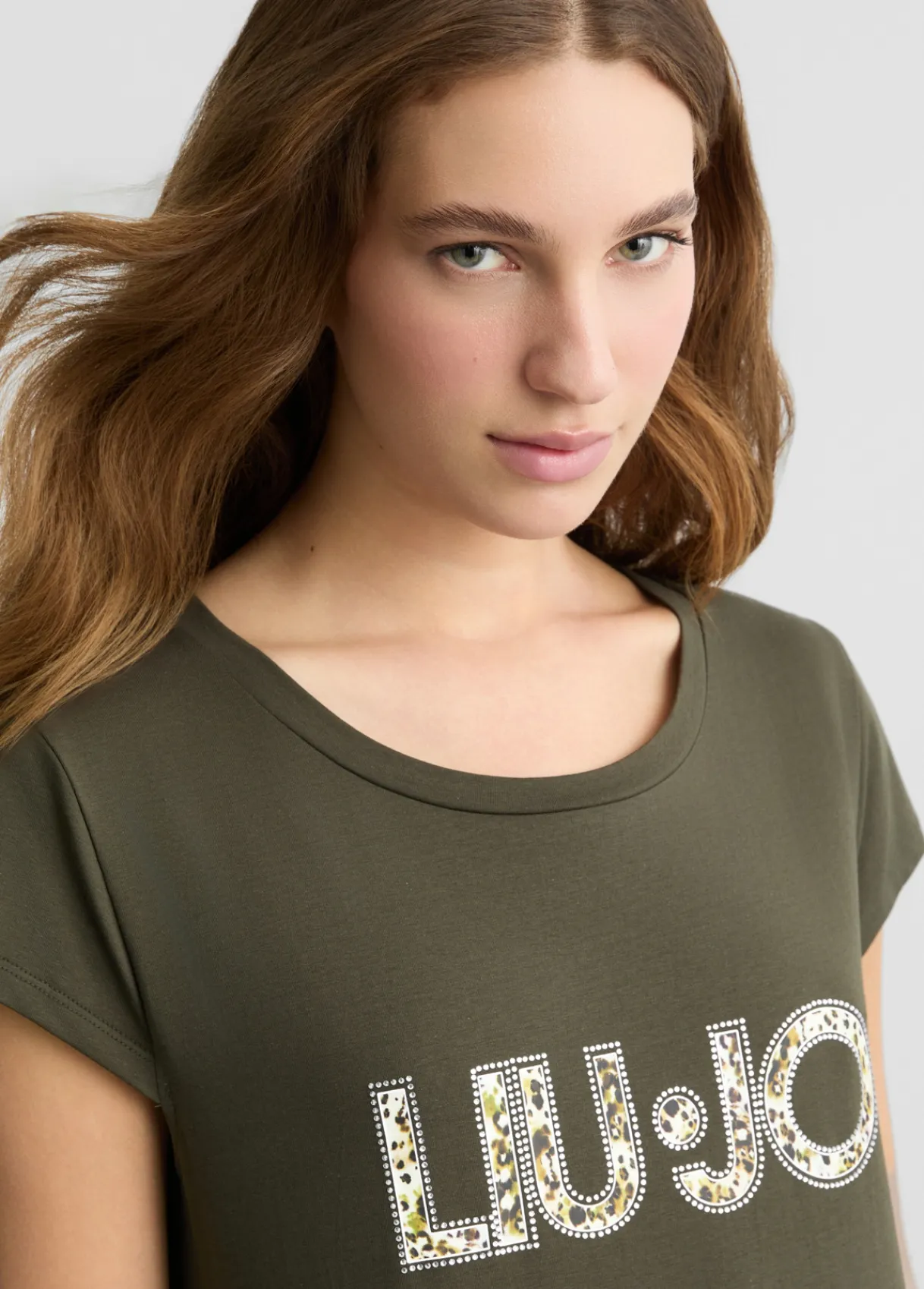 Liu Jo Robe avec logo et strass|Femme Mode Plage|Robes
