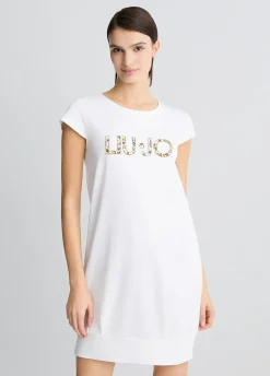 Liu Jo Robe avec logo et strass|Femme Mode Plage|Robes