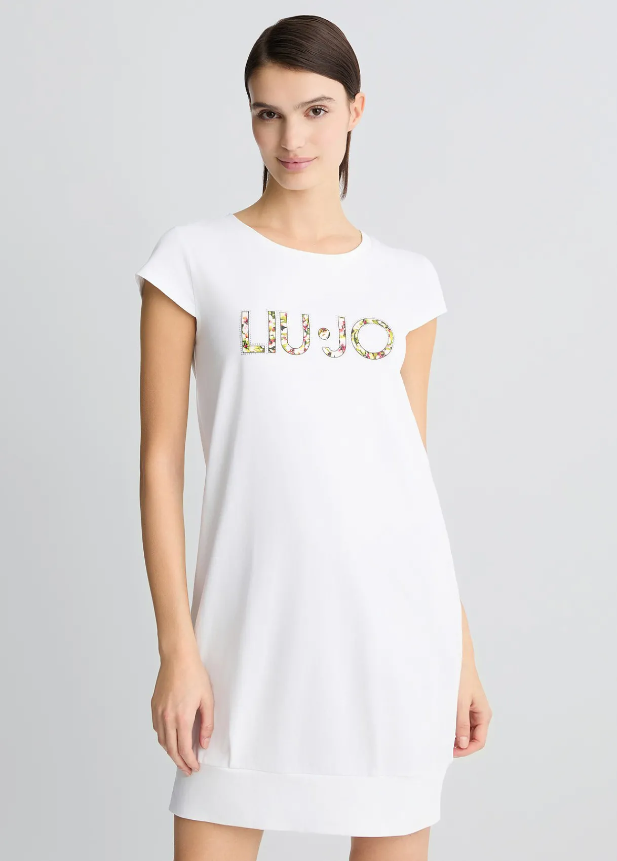 Liu Jo Robe avec logo et strass|Femme Mode Plage|Robes