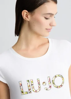 Liu Jo Robe avec logo et strass|Femme Mode Plage|Robes
