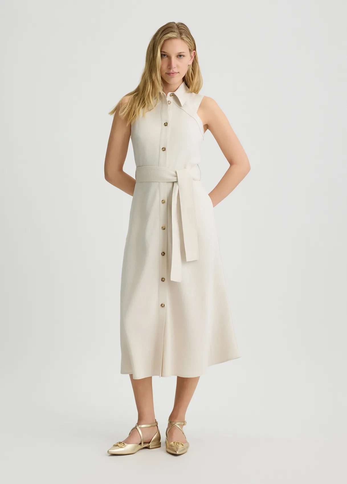 Liu Jo Robe chemisier avec ceinture|Femme Robes