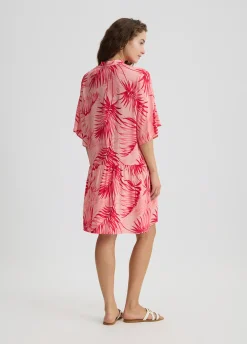 Liu Jo Robe chemisier avec imprimé palmier|Femme Mode Plage|Robes