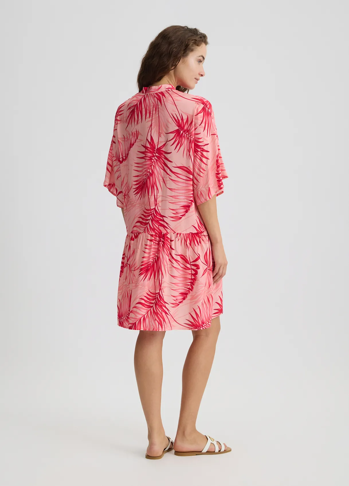 Liu Jo Robe chemisier avec imprimé palmier|Femme Mode Plage|Robes
