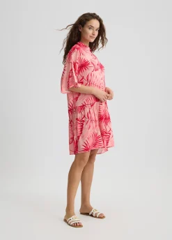Liu Jo Robe chemisier avec imprimé palmier|Femme Mode Plage|Robes