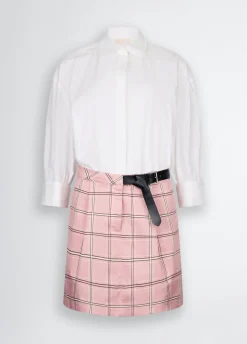 Liu Jo Robe chemisier avec jupe à carreaux|Femme Robes