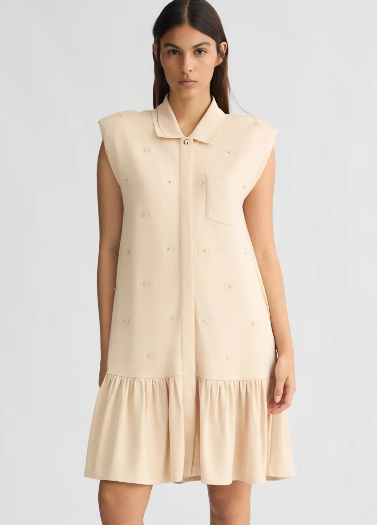 Liu Jo Robe chemisier avec logo|Femme Vêtements De Sport|Robes