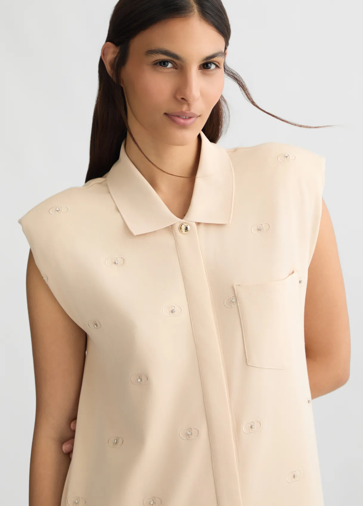 Liu Jo Robe chemisier avec logo|Femme Vêtements De Sport|Robes