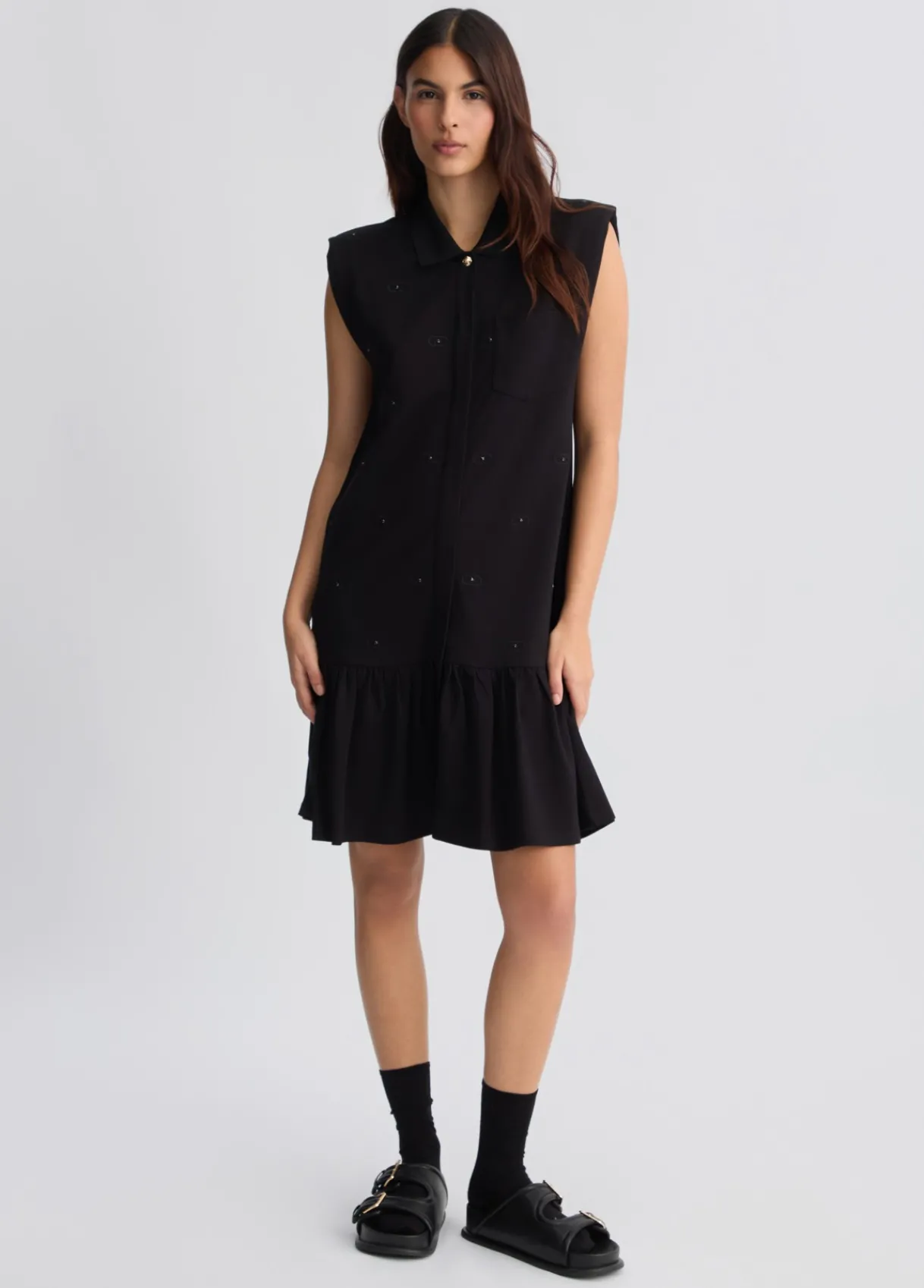 Liu Jo Robe chemisier avec logo|Femme Vêtements De Sport|Robes