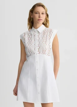 Liu Jo Robe chemisier en broderie anglaise|Femme Robes