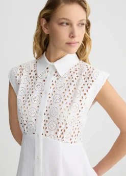 Liu Jo Robe chemisier en broderie anglaise|Femme Robes