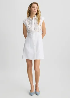 Liu Jo Robe chemisier en broderie anglaise|Femme Robes