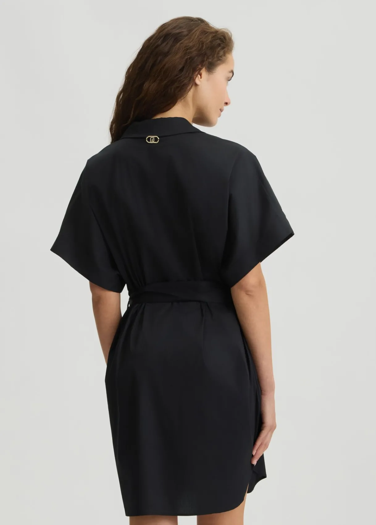 Liu Jo Robe chemisier en coton|Femme Mode Plage|Robes