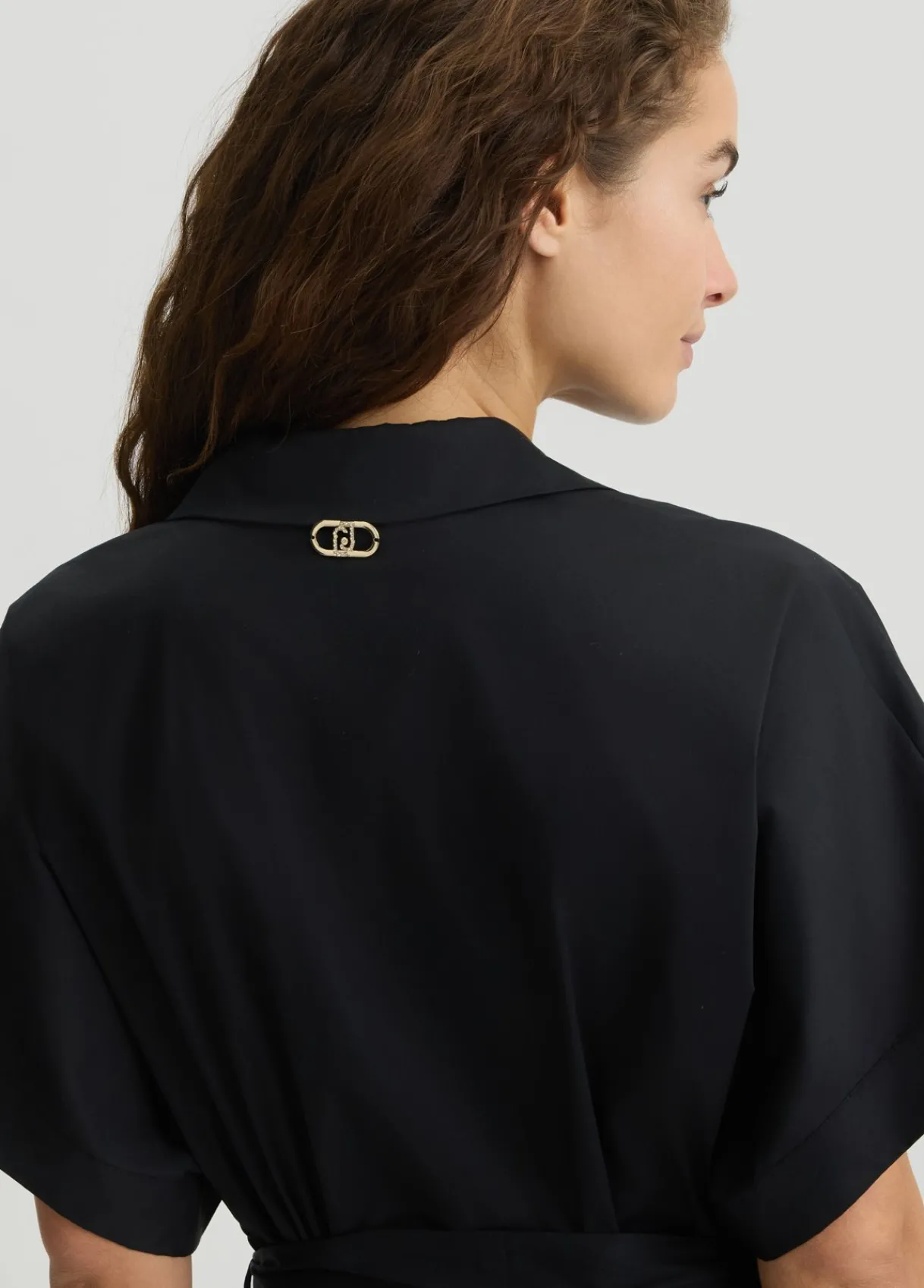 Liu Jo Robe chemisier en coton|Femme Mode Plage|Robes