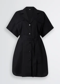 Liu Jo Robe chemisier en coton|Femme Mode Plage|Robes