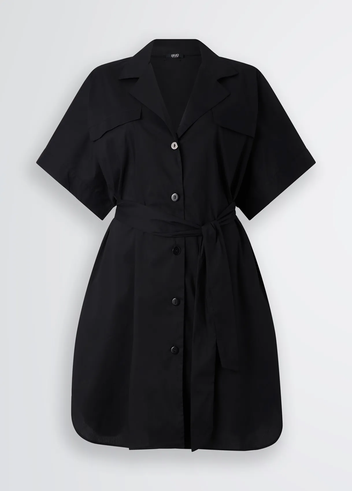 Liu Jo Robe chemisier en coton|Femme Mode Plage|Robes