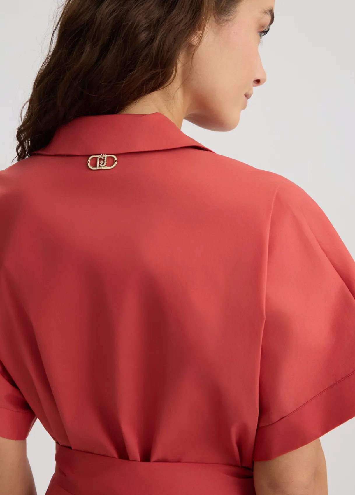 Liu Jo Robe chemisier en coton|Femme Mode Plage|Robes