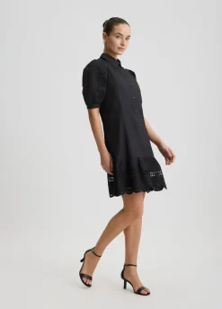 Liu Jo Robe chemisier en coton avec broderies|Femme Robes